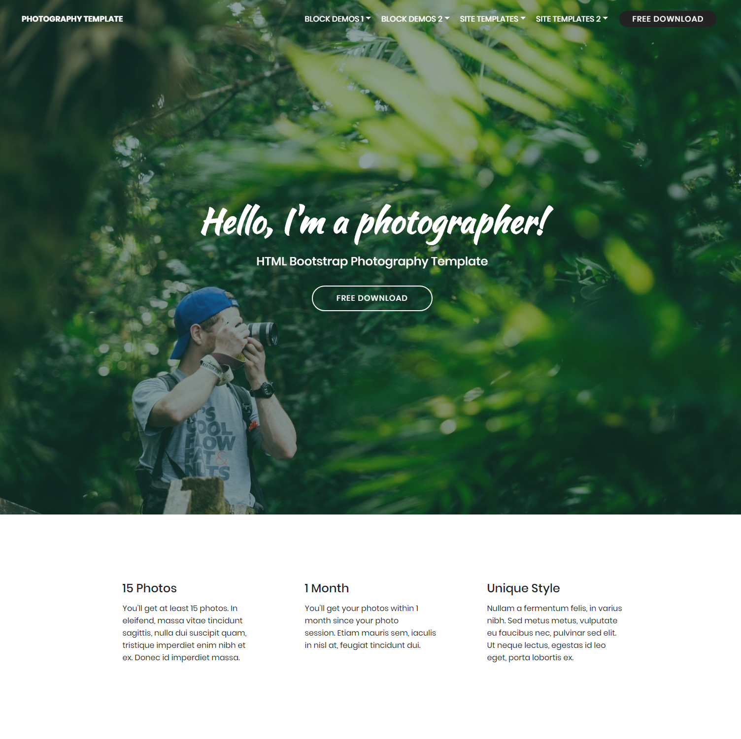 free-bootstrap-photography-template-free-printable-templates